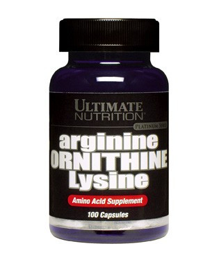 

Аминокислота Ultimate Nutrition Arginine Ornithine Lysine 100 капсул (101631)