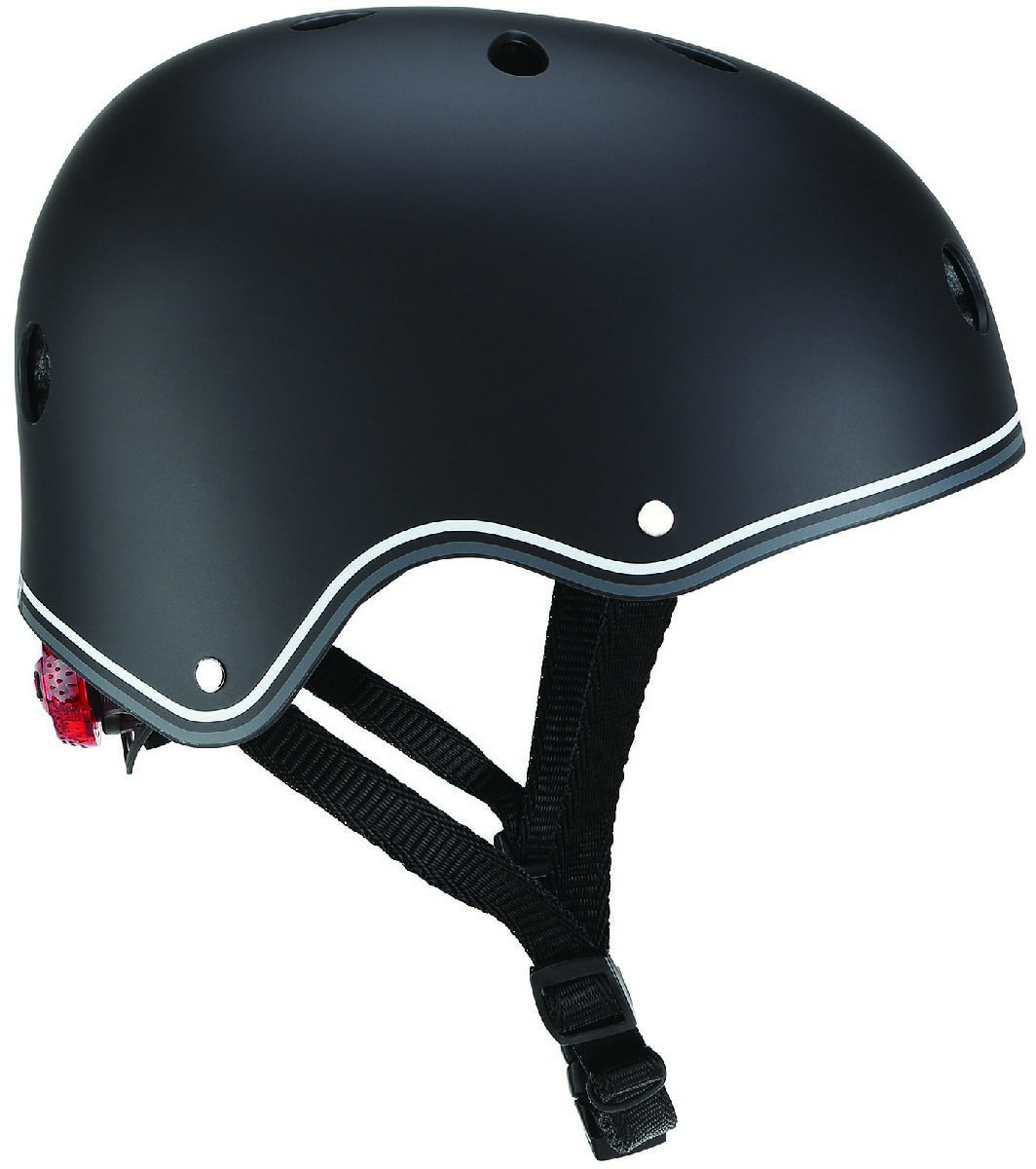 Акция на Шлем защитный детский Globber с фонариком 48-53 см (XS/S) Черный (505-120) (4897070184435) от Rozetka UA