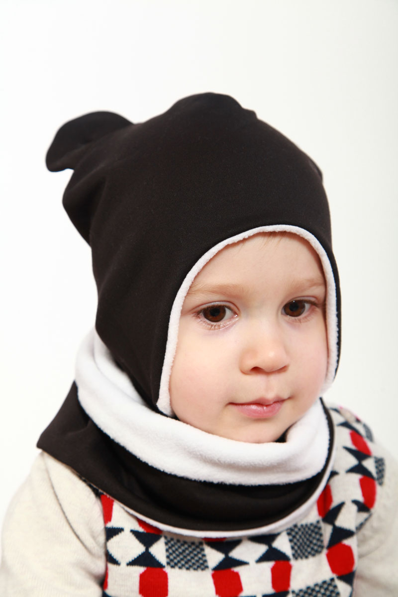

Шапка и снуд Мишка Beeba 46-48р. Чёрный 1656