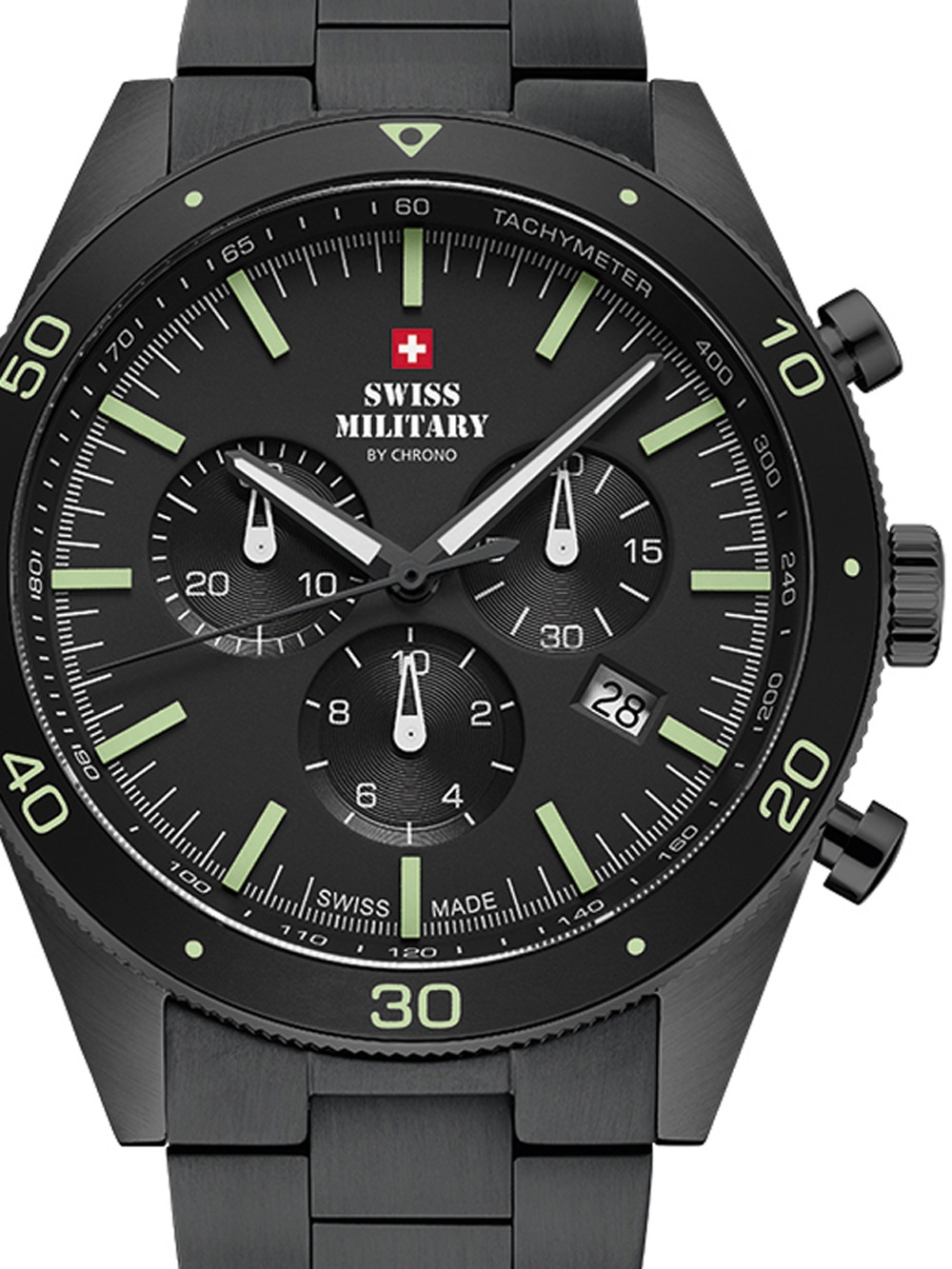 

Часы Swiss Military SM34079.03 Chronograph 43mm 10ATM