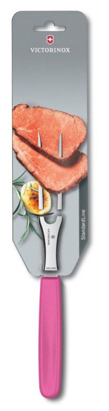 

Кухонная вилка Carving Flat 15см с роз. ручкой (блистер) Victorinox Vx52106.15L5B