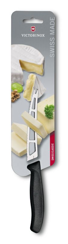 

Кухонный нож Victorinox SwissClassic Butter&Cream Cheese 13см волн. с чёрной ручкой (блистер) (67863.13B)