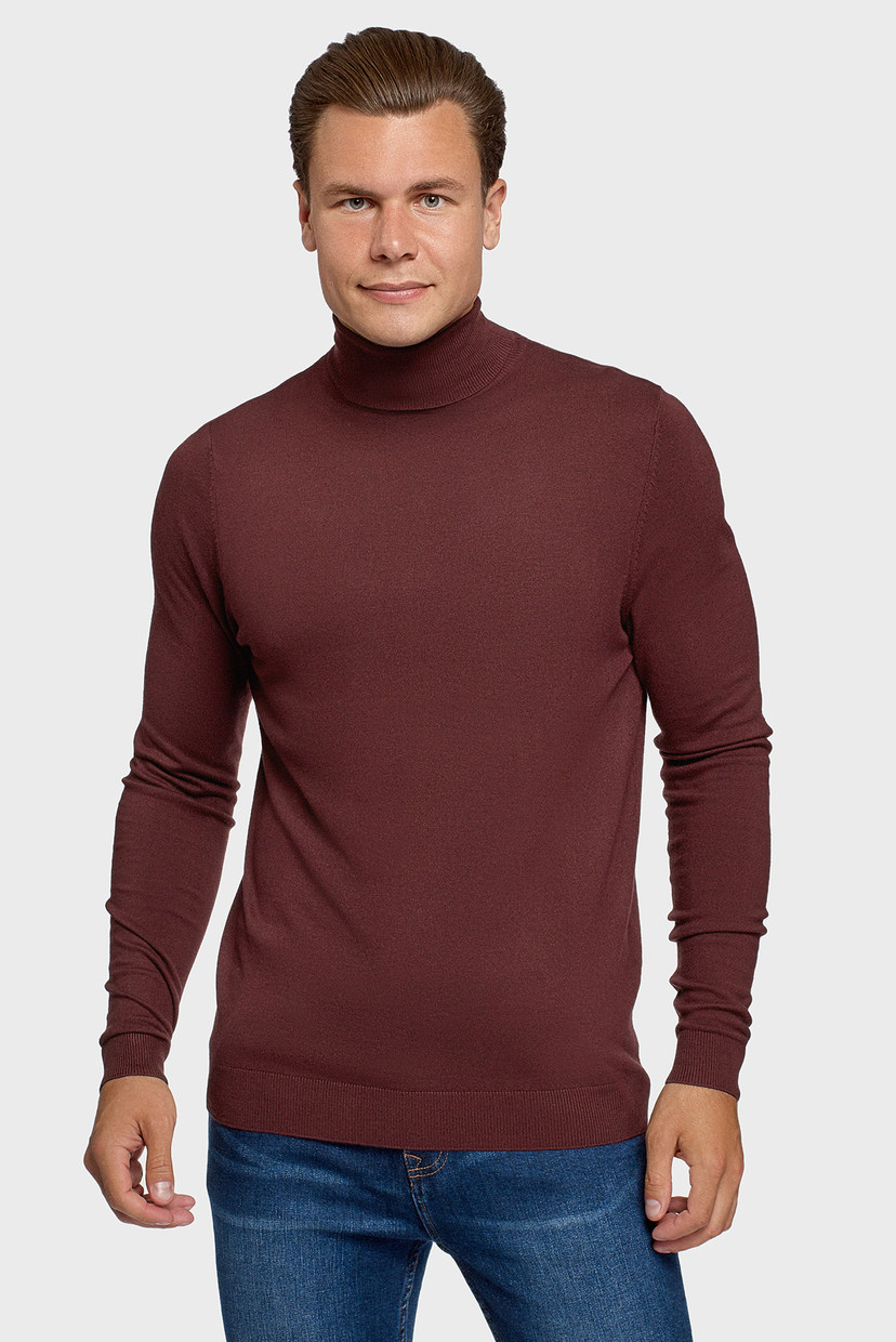 

Мужской бордовый гольф Oodji XXL 4B312003M-3/50037N/4900N
