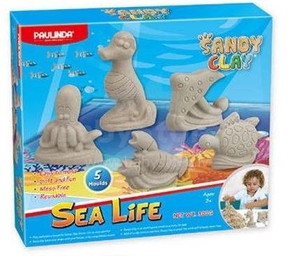 

Песок для творчества Paulinda Sandy clay Морская жизнь-животные 300г 5 ед PL-140017