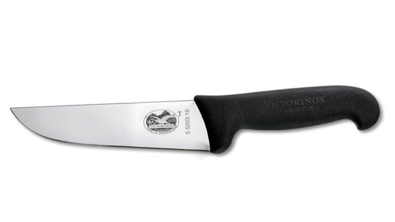 

Кухонный нож Victorinox Fibrox Butcher 16см с чёрной ручкой (55203.16)