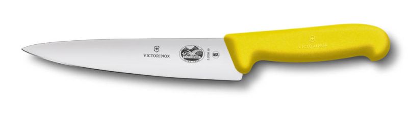 

Кухонный нож Victorinox Fibrox Carving 19см с жёлтой ручкой (52008.19)