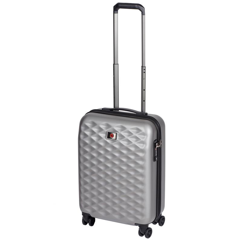 

Чемодан пластиковый Wenger, Lumen 20", малый, 4 колеса, (серый) (604338)