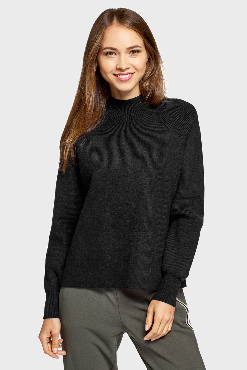

Женский черный свитер Oodji XS 63807369/49392/2900N