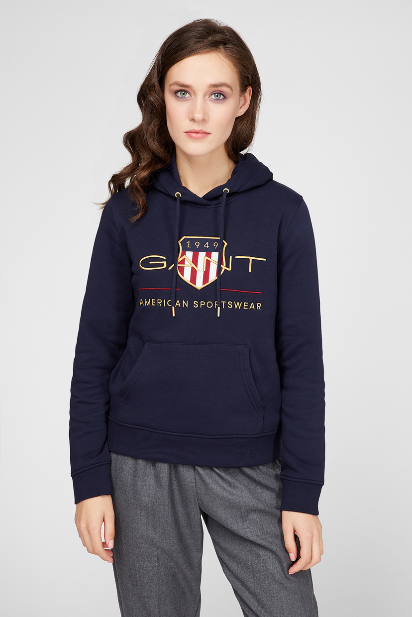 

Женское темно-синее худи ARCHIVE SHIELD SWEAT Gant XS 4204690