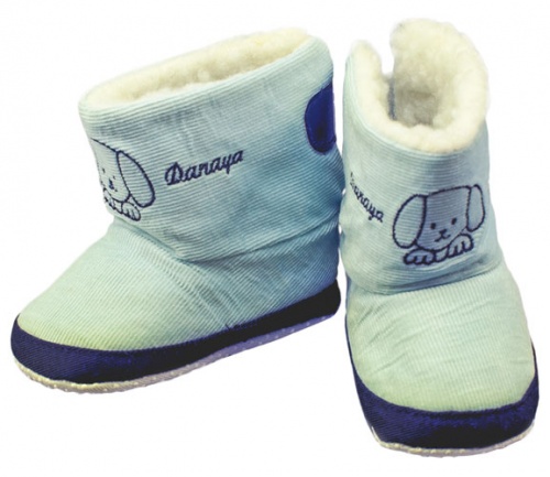 

Детские домашние ботиночки, Danaya, голубые (21) (12-59385)