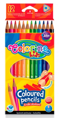 

Карандаши цветные треугольные, 12 цветов, Colorino (12-71157)