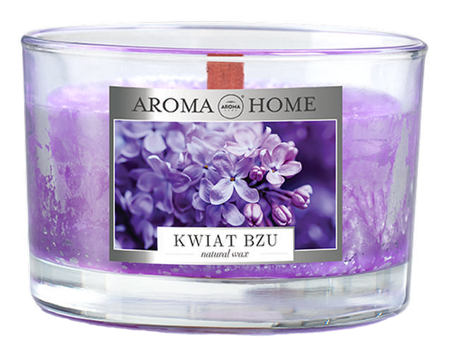 

Ароматическая свеча из натурального воска Aroma Home 836667 Сирень 115 г