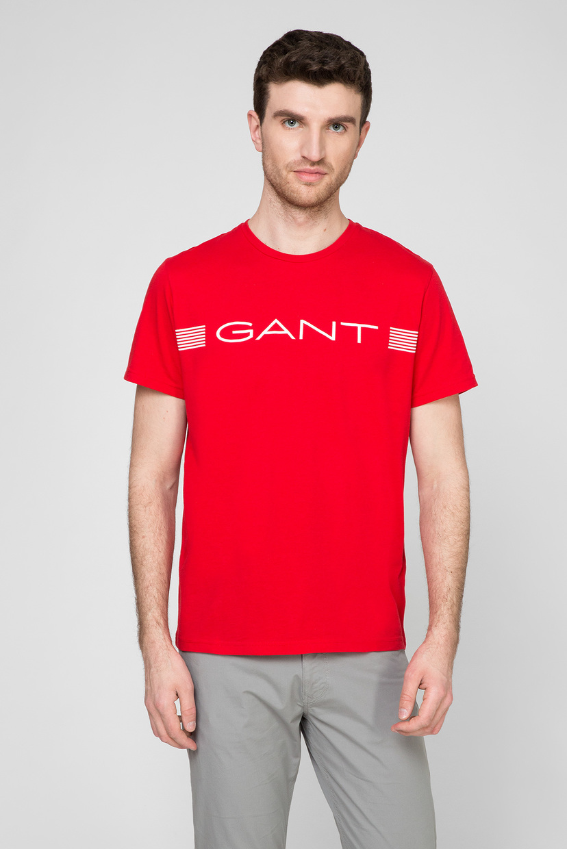 

Мужская красная футболка STRIPE Gant XL 2053008
