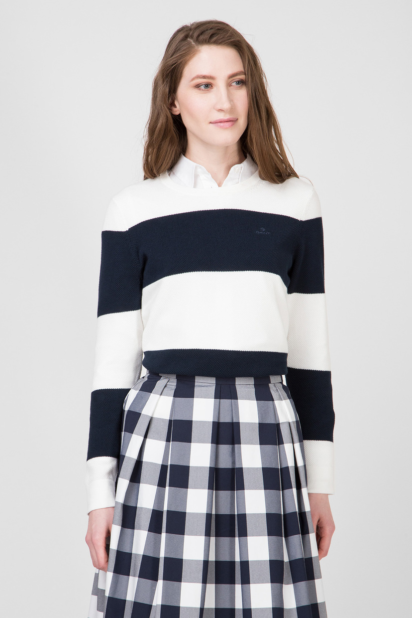

Женский джемпер в полоску COTTON PIQUE Gant L 4800506