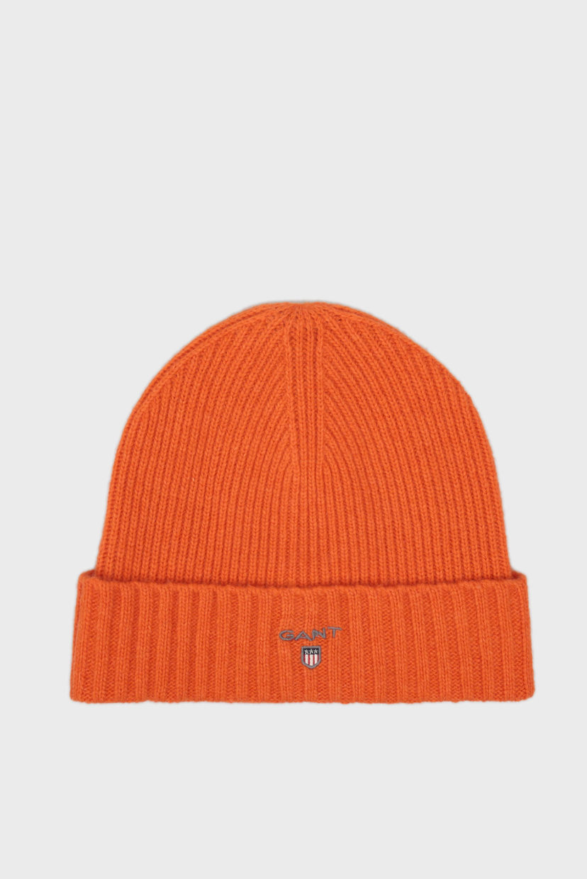 

Мужская оранжевая шерстяная шапка WOOL LINED Gant OS 9910000