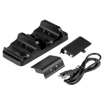 

Зарядная Станция Dobe Xbox One Dual Charging Dock Black + 2 Аккумулятора