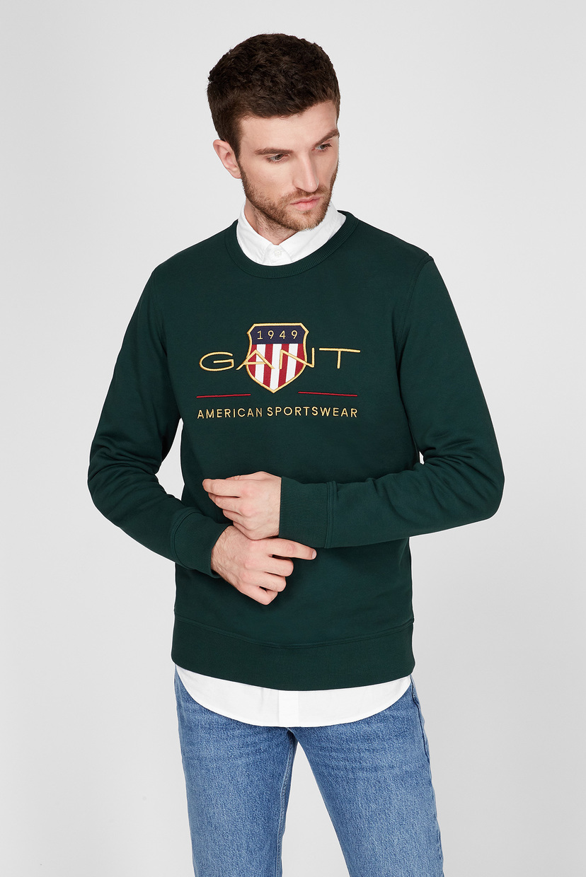 

Мужской зеленый свитшот ARCHIVE SHIELD Gant XL 2046071