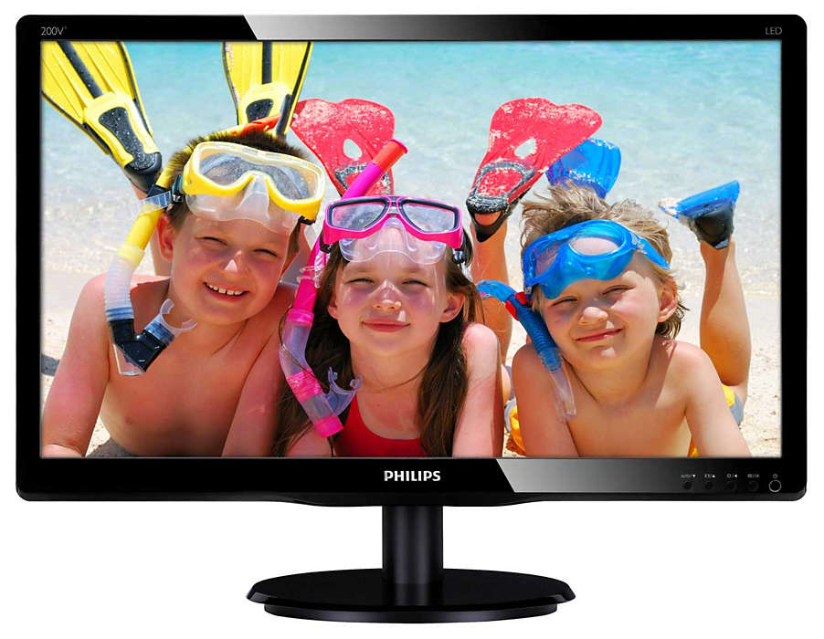 

Монитор Philips 19.53" 200V4QSBR/00 MVA Black; 1920 x 1080, 250 кд/м2, 8мс, VGA, DVI-D