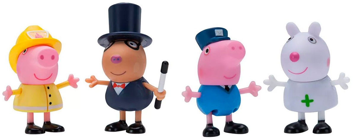 

Набор фигурок Peppa серии Когда я вырасту Друзья Пеппы Профессии 4 фигурки (97091)