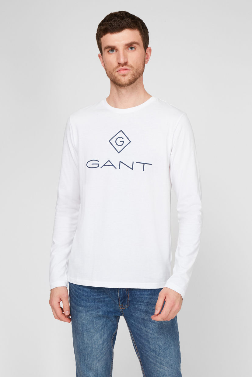

Мужской белый лонгслив GANT LOCK UP Gant XL 2064000