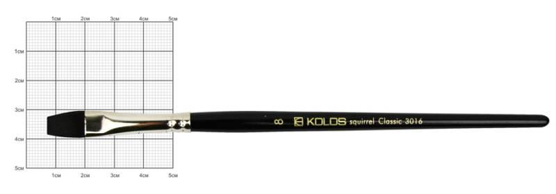 

Кисть белка Rosa Classic 3019 Kolos плоская №8 (4823064904987)
