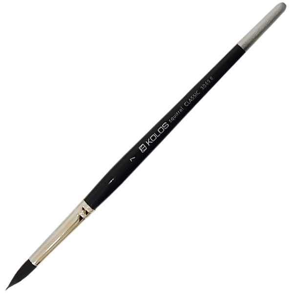 

Кисть белка Rosa Classic 3049R Kolos круглая №7 (4823064900125)