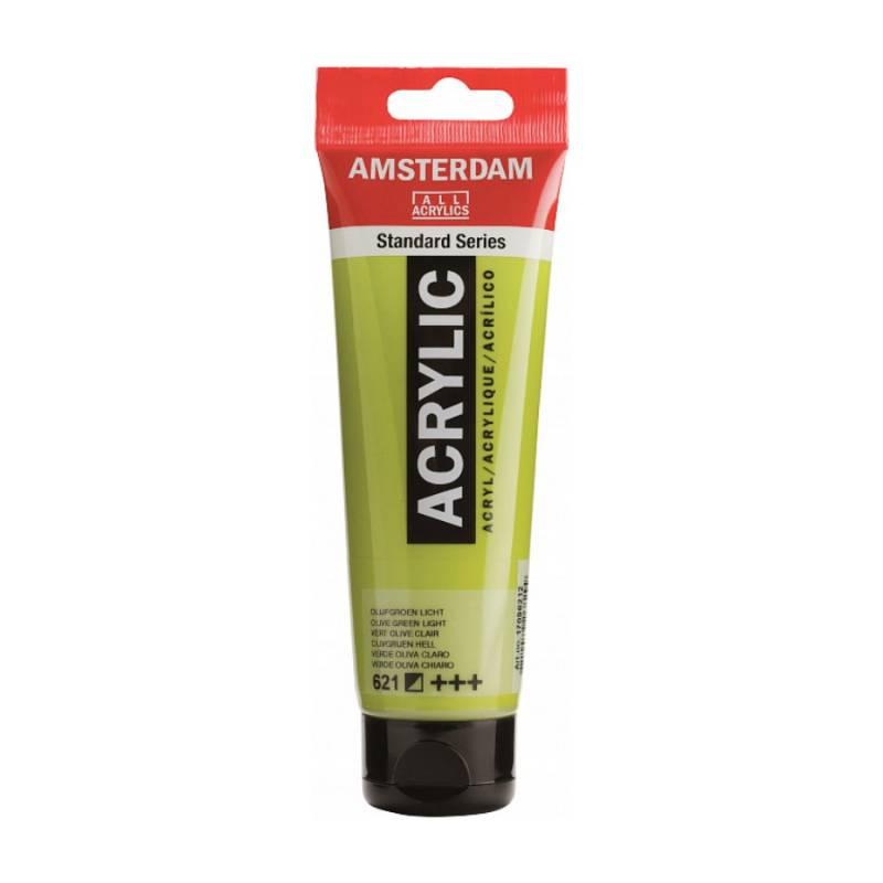 

Краска акриловая Royal Talens AMSTERDAM 120 мл (621) оливковый зеленый светлый (8712079268299)