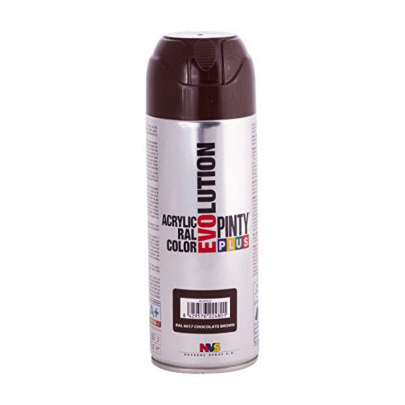 

Краска-аэрозоль акриловая PINTYPLUS Evolution Ral 8017 400 мл шоколадный (8429576224801)