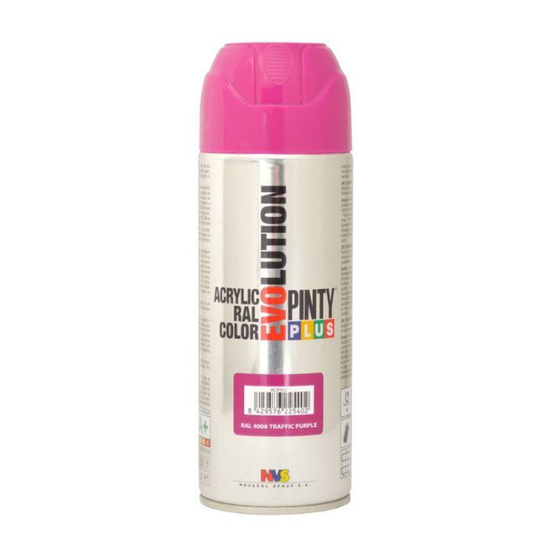 

Краска-аэрозоль акриловая PINTYPLUS Evolution Ral 4006 400 мл фиолетовый (8429576225402)