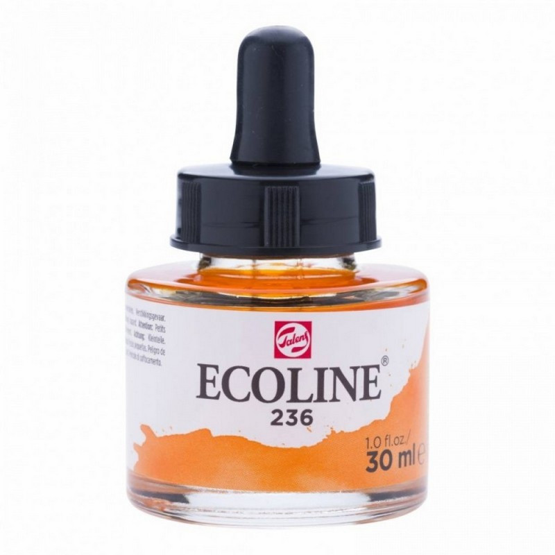 

Краска акварельная жидкая Royal Talens Ecoline (236) 30 мл оранжевый светлый (8712079407001)