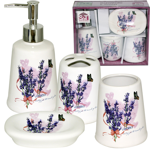 

Набор аксессуаров для ванной S&T Лаванда White / Purple (888-06-006)
