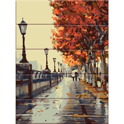 

Раскраска на дереве Осенняя набережная ArtStory ASW066 30 х 40см