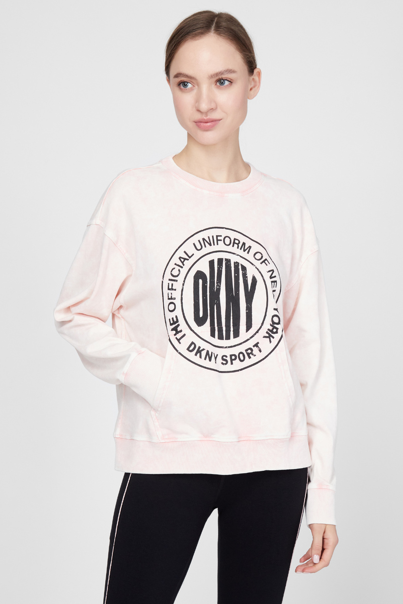 

Женский розовый свитшот DKNY M DP0T7385