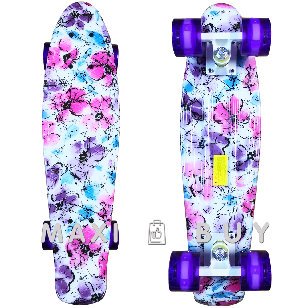 

Скейт пенни борд SkateX Penny Zetta Flowers 22"
