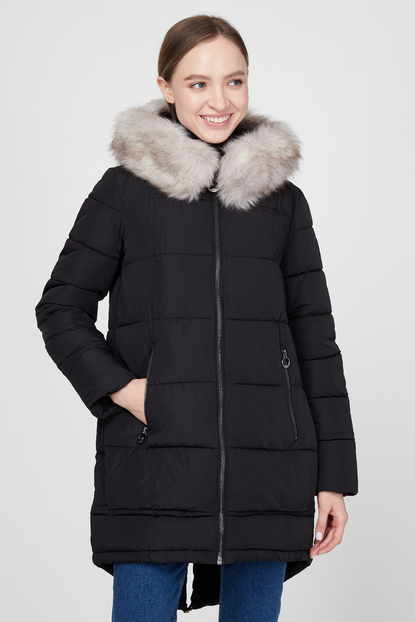 

Женская черная куртка PUFFER DKNY  DL0MP400, Женская черная куртка PUFFER DKNY S DL0MP400