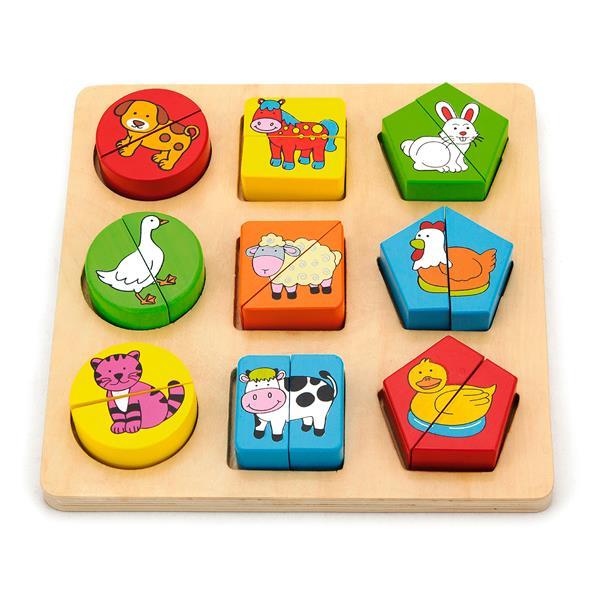 

Пазл Viga Toys Формы и зверушки (59585)