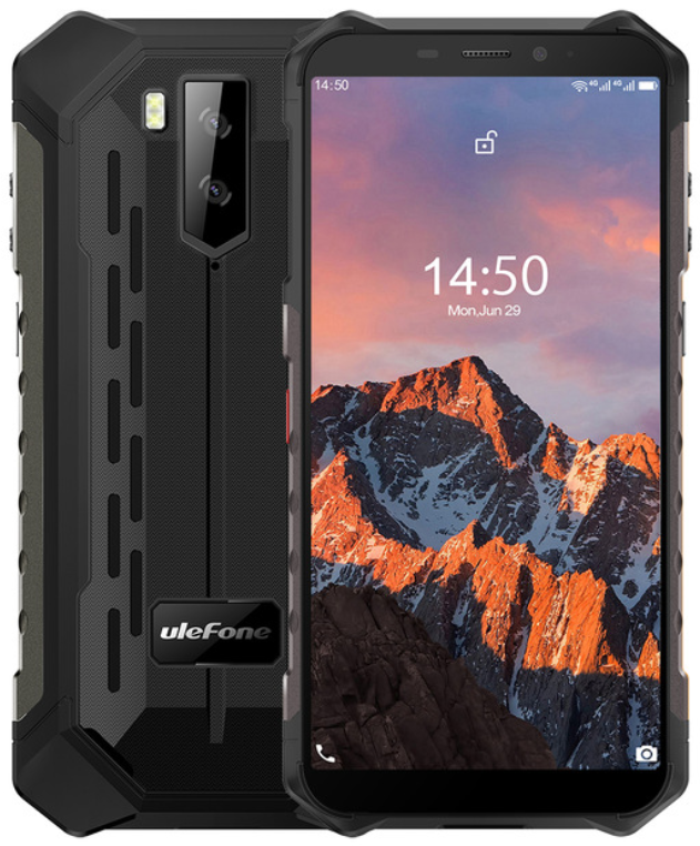 

UleFone Armor X5 Pro 4/64 Gb black IP68, 5.5", Helio A25, 3G, 4G, NFC