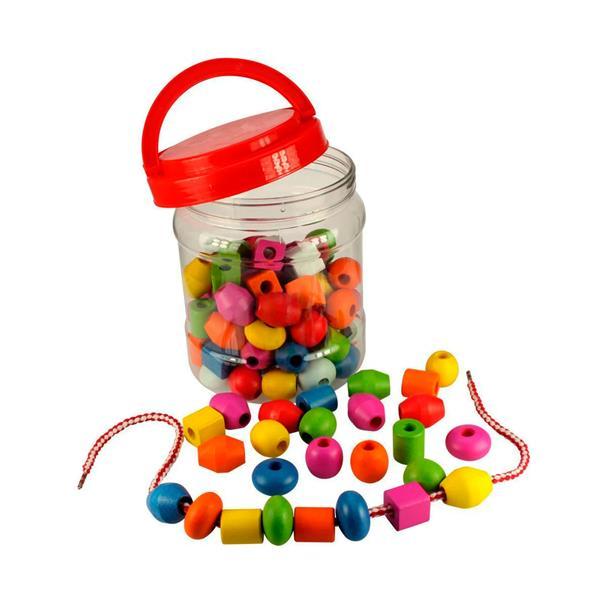 

Шнуровка Viga Toys "Бусинки", 90 шт. (58304)
