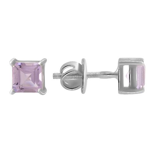 

Серебряные серьги SilverAlex с натуральным аметистом