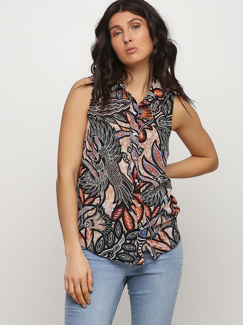 

Блузка H&M 1012-3691853  Разноцветная, Блузка H&M 1012-3691853 36 Разноцветная