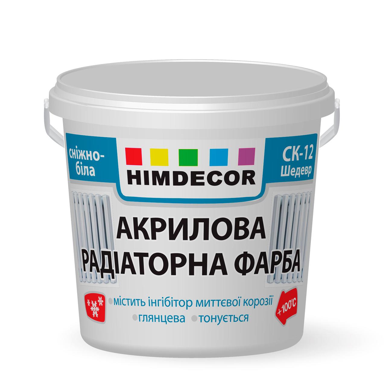

Акрилова фарба для радіаторів опалення Himdecor Shedevr СК-12 2.3 кг