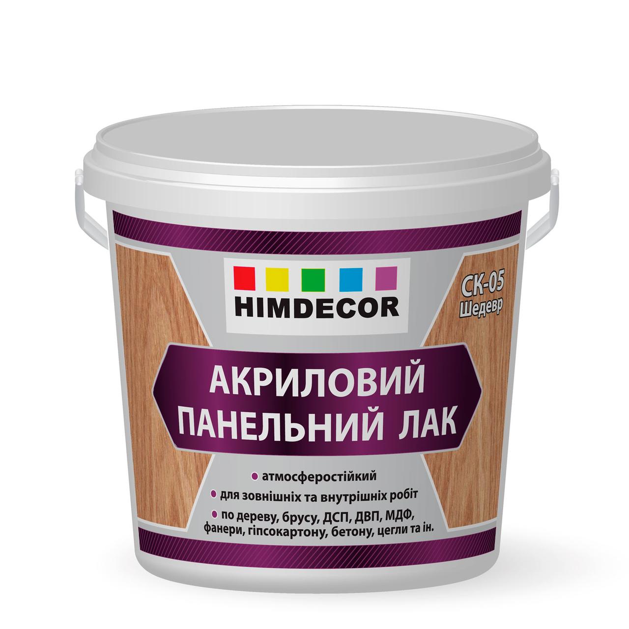 

Акриловий Панельний лак Himdecor Shedevr СК-05 напівматовий 10 кг