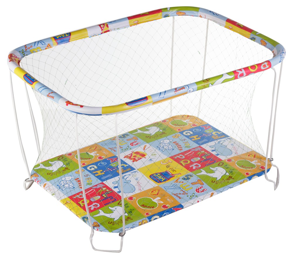 

Манеж Qvatro Classic-01 крупная сетка разноцветный (азбука)