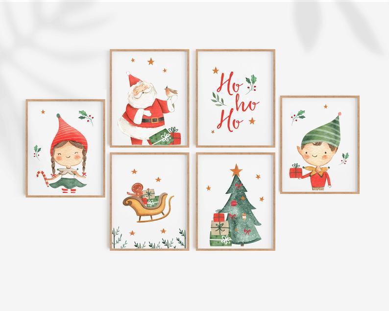 

Набор новогодних постеров Christmas HOHOHO формат А3 NEHILO