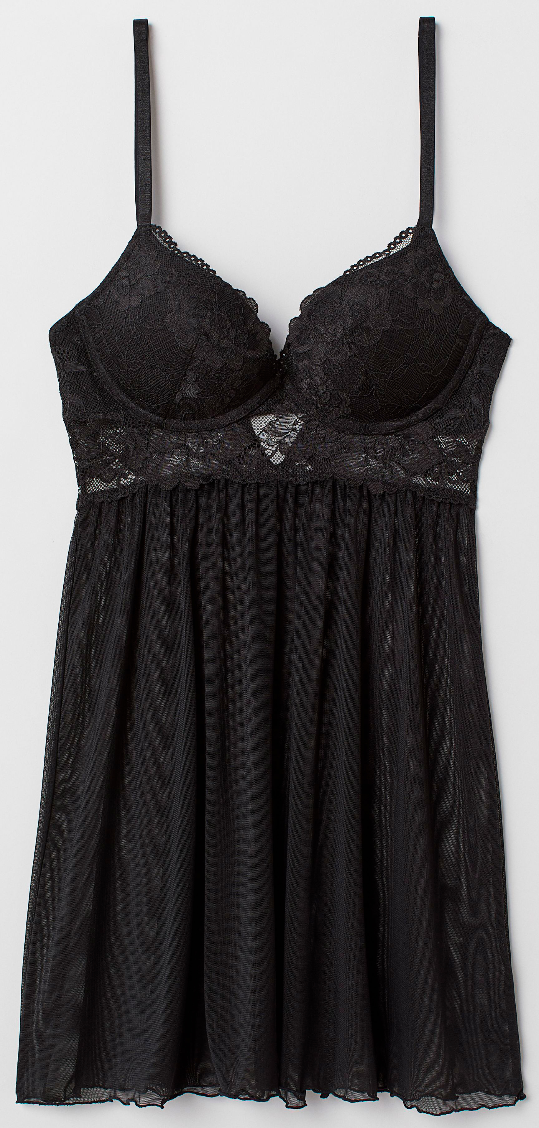 

Ночная рубашка H&M 0429322-8 38 Черная
