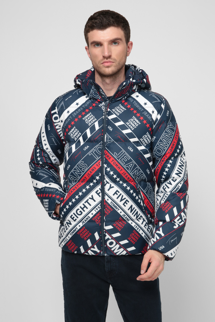 

Мужской темно-синий пуховик TJM DOWN AOP Tommy Hilfiger L DM0DM08756