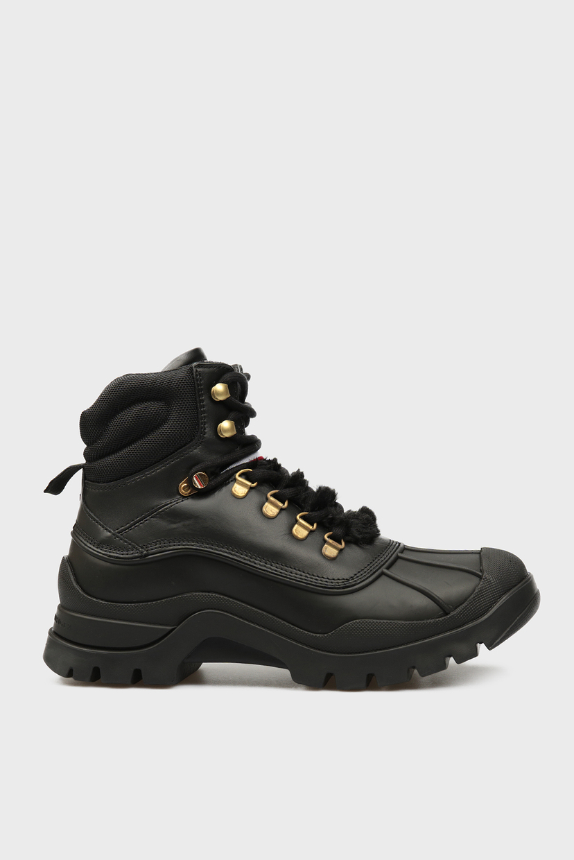

Женские черные ботинки OUTDOORSY TOMMY FLAT Tommy Hilfiger 40 FW0FW05195