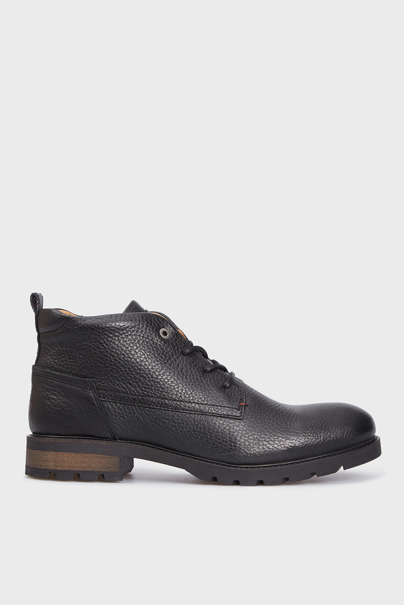

Мужские черные кожаные ботинки PREMIUM SHEARLING LEATHER Tommy Hilfiger 43 FM0FM02437