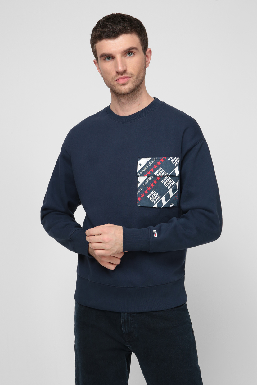 

Мужской темно-синий свитшот TJM POCKET CREW Tommy Hilfiger XL DM0DM09430