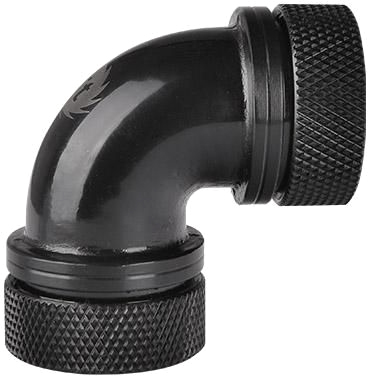 

Фитинг Thermaltake Pacific G1/4 PETG Tube 90-Degree Dual Compression 16 мм OD Black (CL-W099-CA00BL-A)
